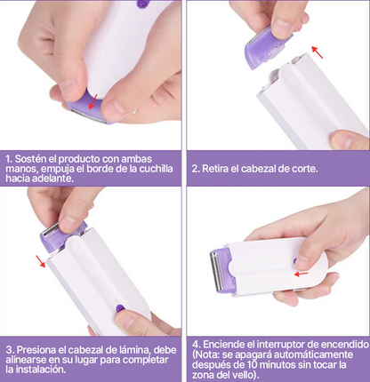 Depiladora SmoothLiss Pro – Suavidad instantánea + 2 Cremas de Regalo