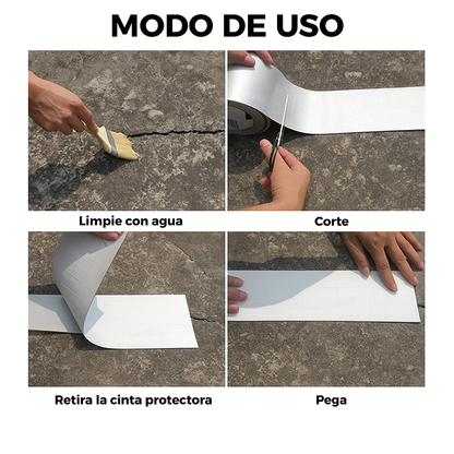 [COMPRA 1 LLEVA 2 + Regalo Extra🎁] Cinta Impermeable SuperFixa Pro 10cm x 5m – Repara al instante