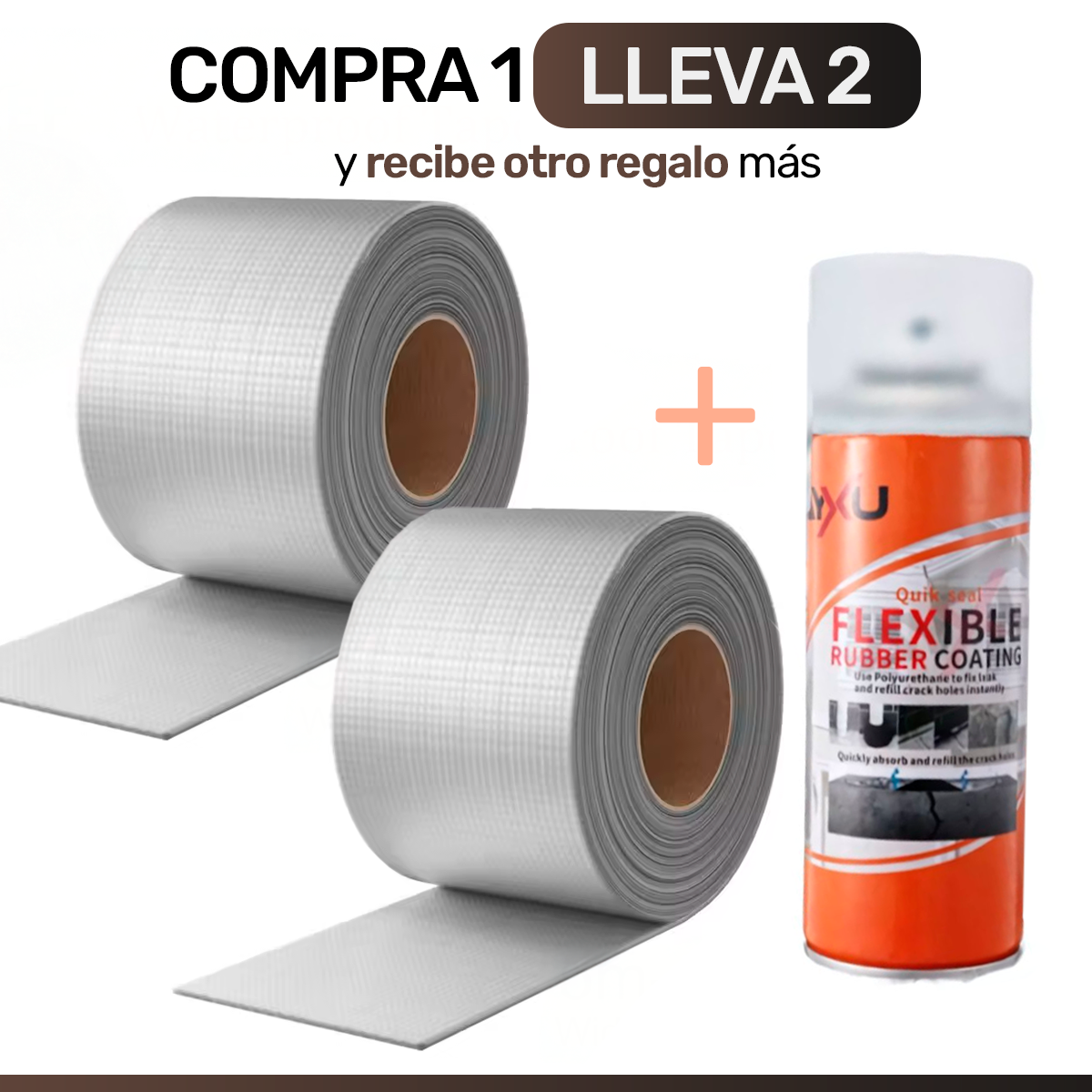 [COMPRA 1 LLEVA 2 + Regalo Extra🎁] Cinta Impermeable SuperFixa Pro 10cm x 5m – Repara al instante