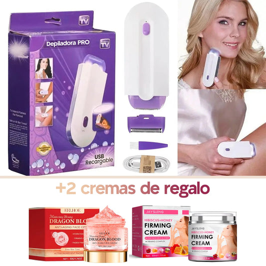 Depiladora SmoothLiss Pro – Suavidad instantánea + 2 Cremas de Regalo